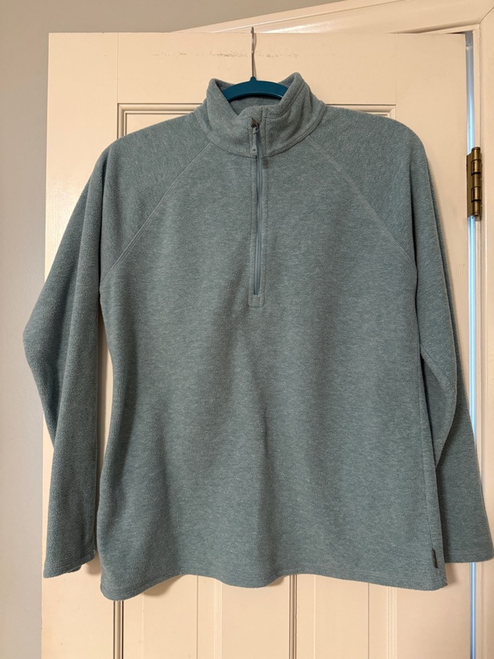 Women’s Eddie Bauer Quarter-Zip Fleece Pullover - Aqua Blue size small